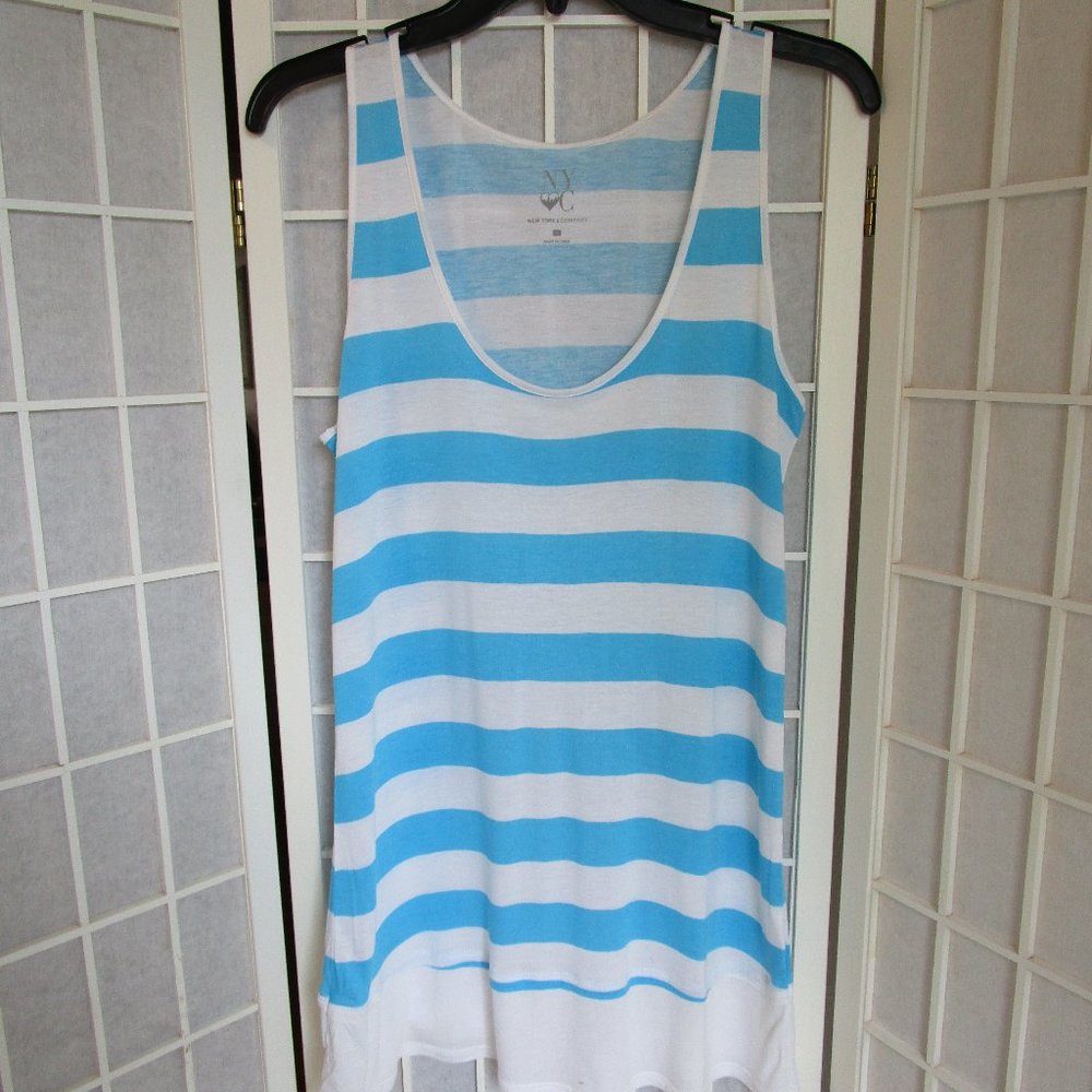 Blue Striped Nautical Style Tank